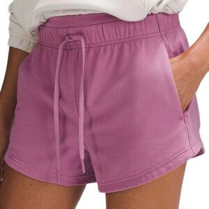 Lululemon Inner Glow HR Shorts 3” Velvet Dust Pink Size 6 Athleisure Lounge